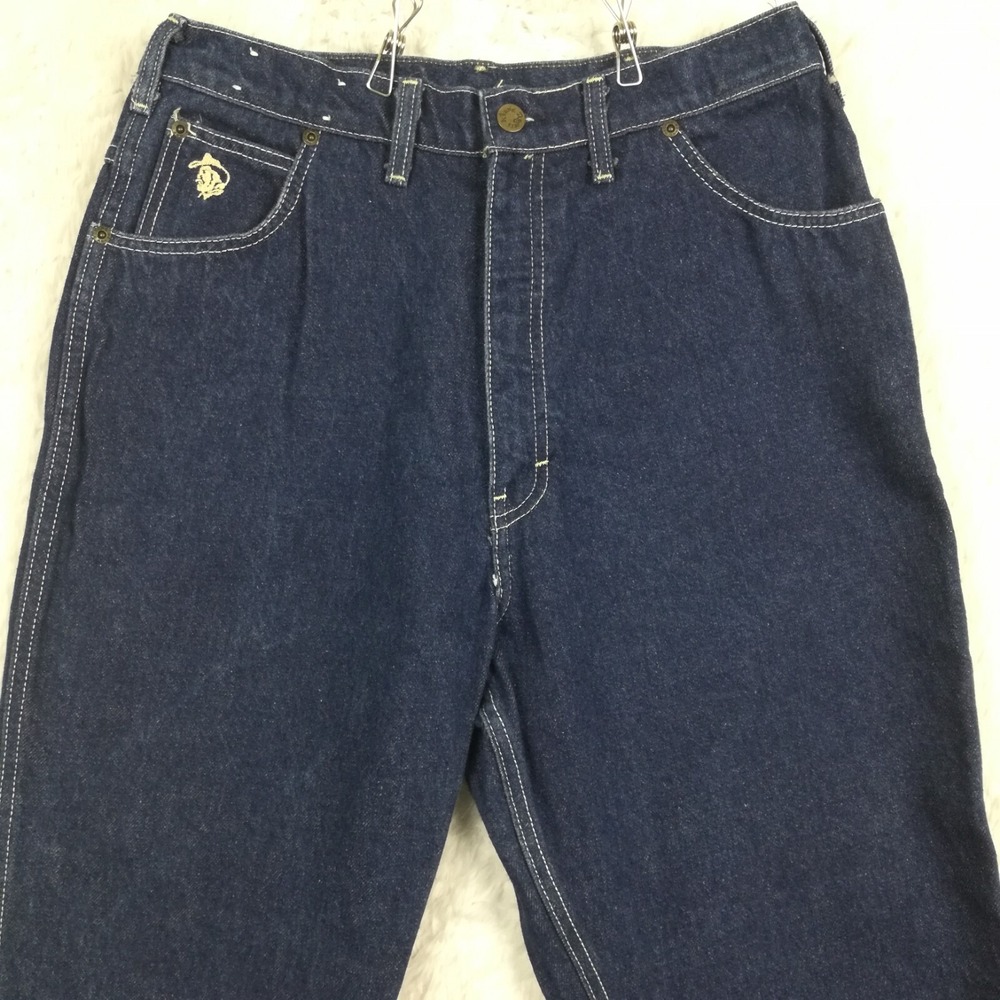 Vtg Kenny Roger's‎ Karmen Girls Jeans Western Straight Leg Blue Denim Indigo 18 - Picture 9 of 11